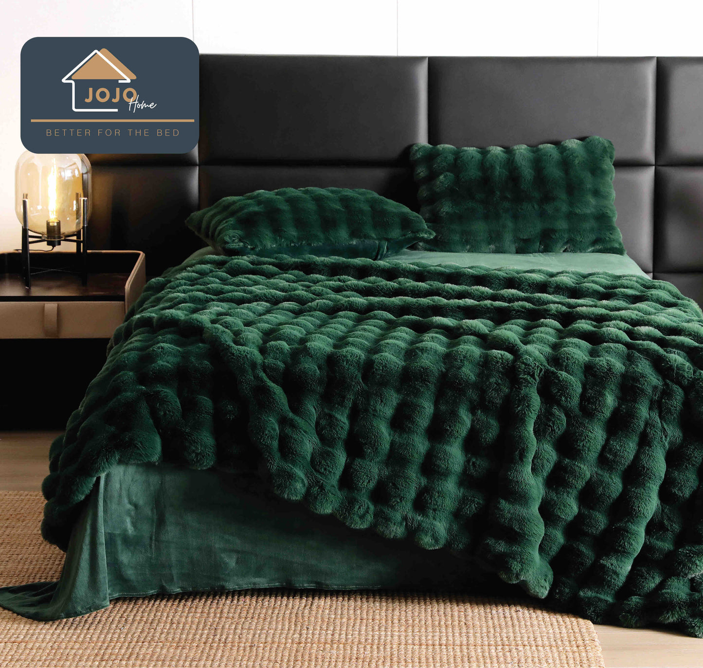 Lenjerie De Pat Pufoasa Rabbit Luxury Edition, 6 Piese, 2 Persoane