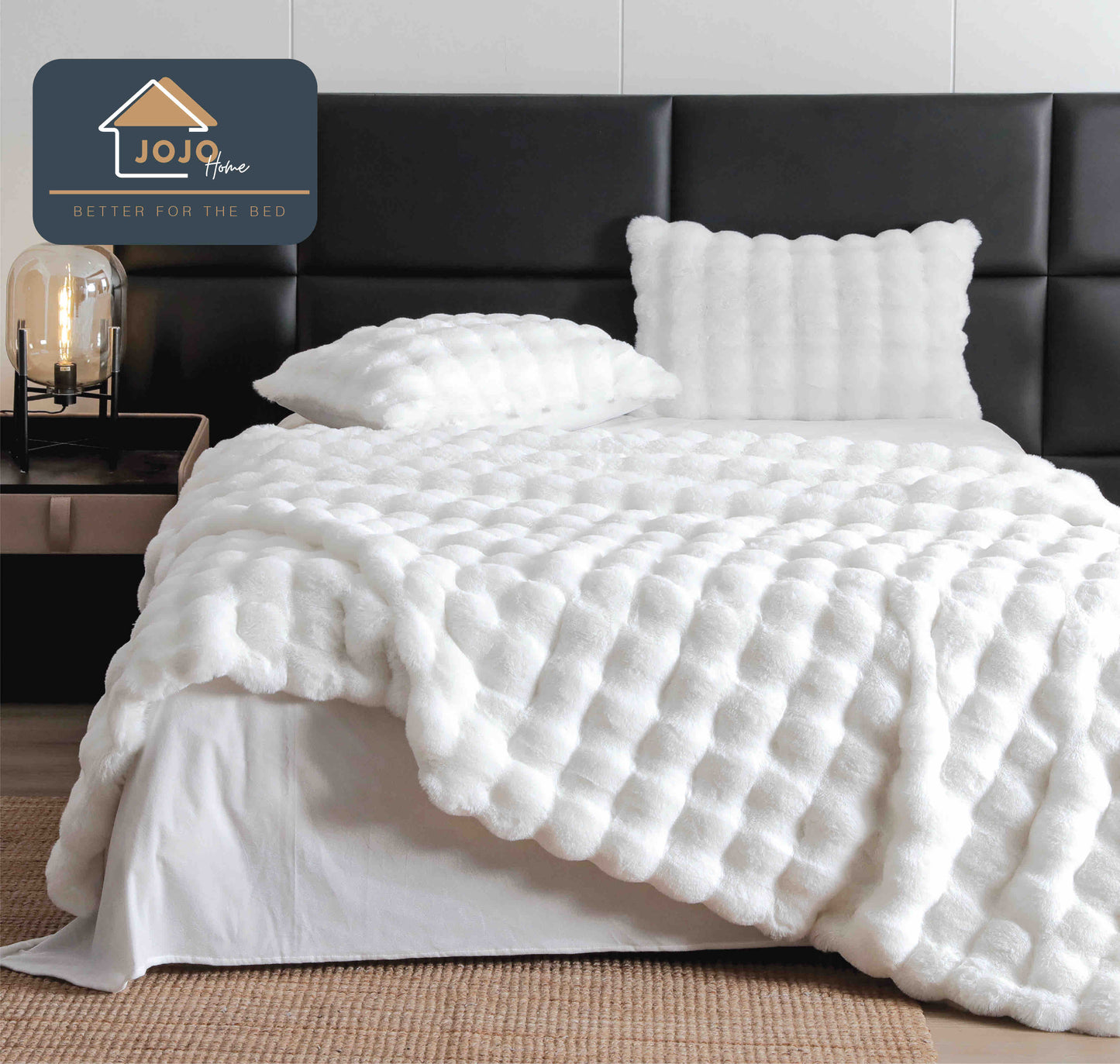 Lenjerie De Pat Pufoasa Rabbit Luxury Edition, 6 Piese, 2 Persoane