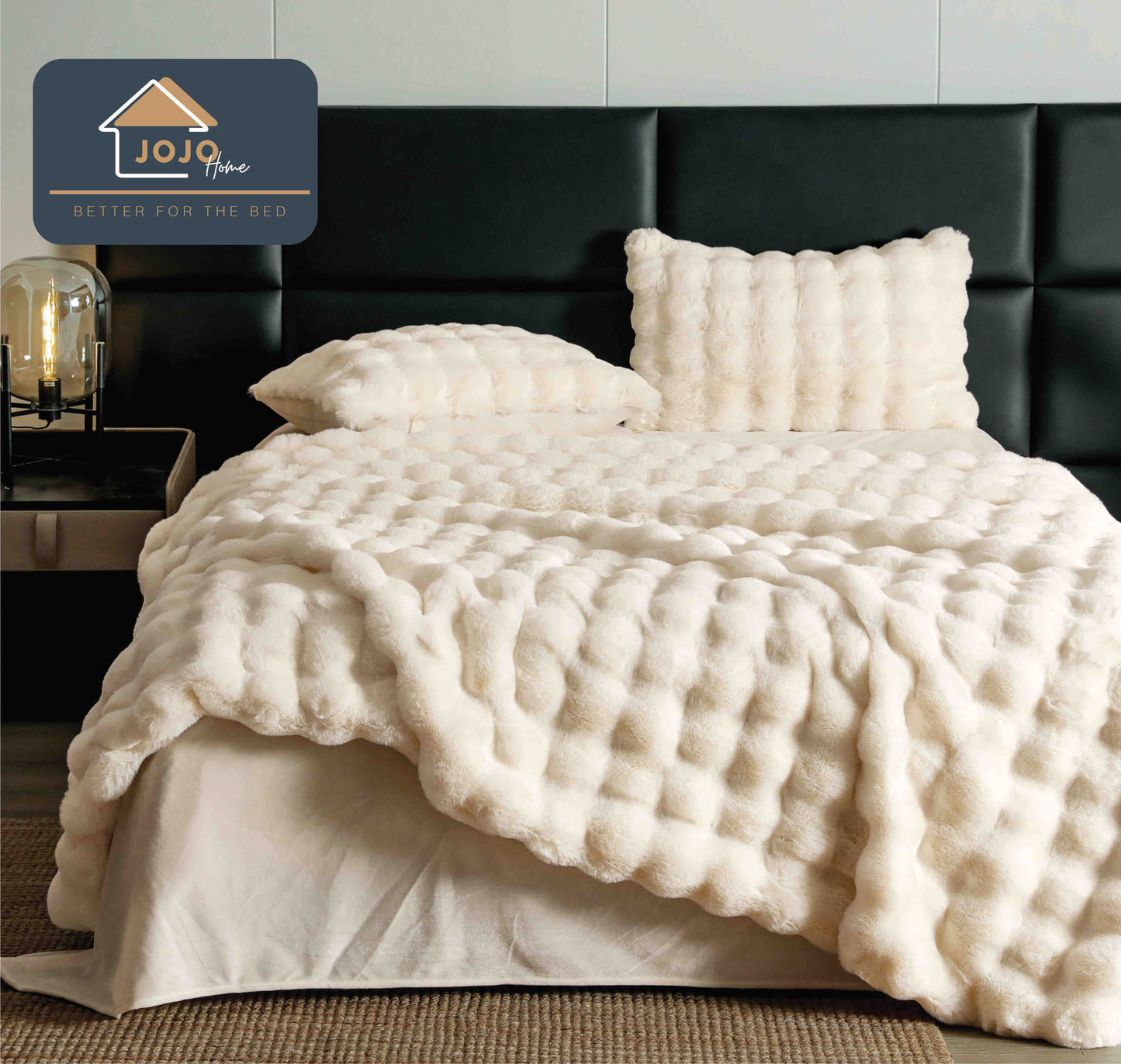 Lenjerie De Pat Pufoasa Rabbit Luxury Edition, 6 Piese, 2 Persoane