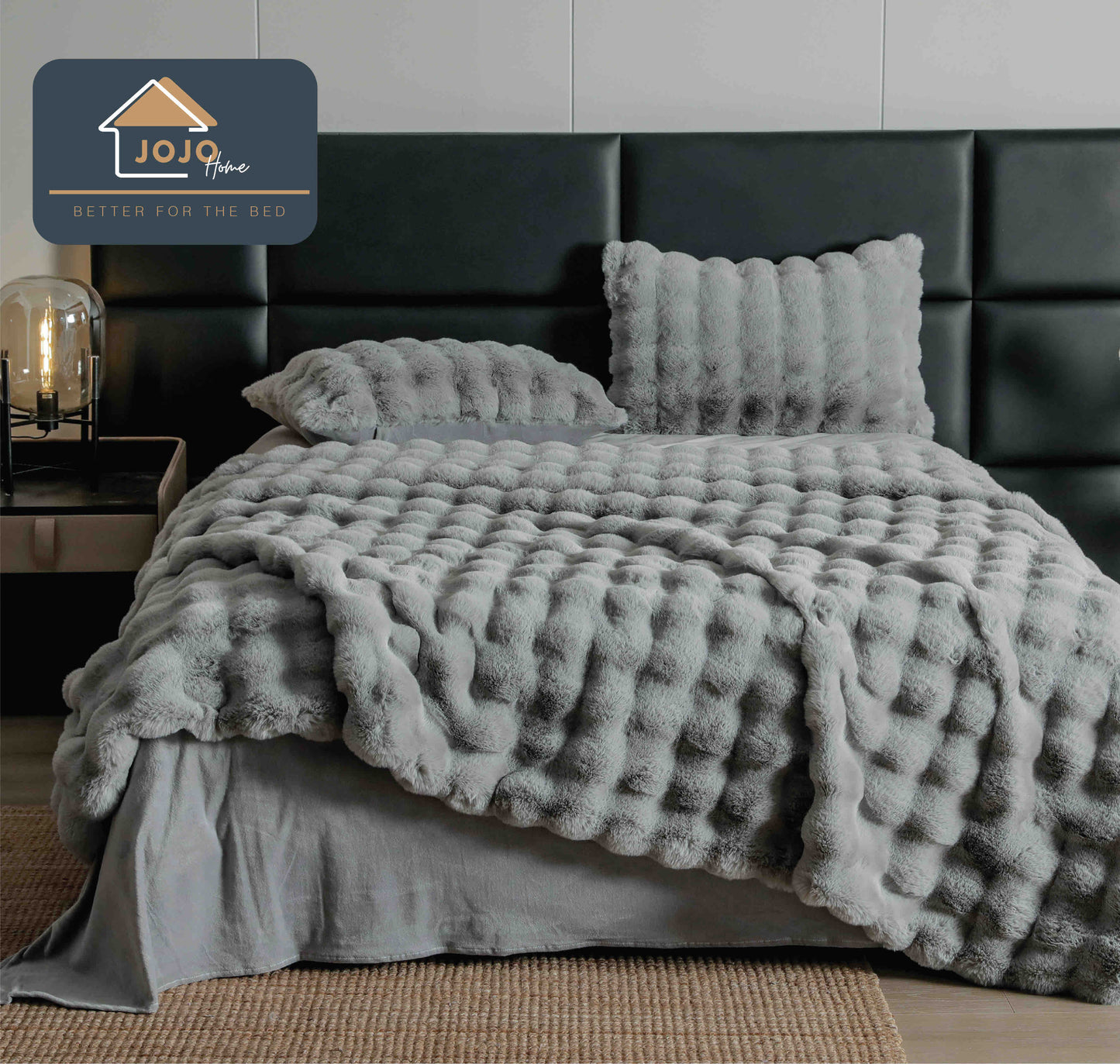 Lenjerie De Pat Pufoasa Rabbit Luxury Edition, 6 Piese, 2 Persoane