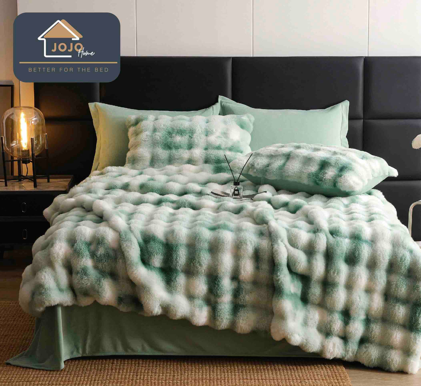 Lenjerie De Pat Pufoasa Rabbit Luxury Edition, 6 Piese, 2 Persoane